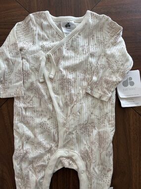 Just Born Newborn Wrap Footed Romper